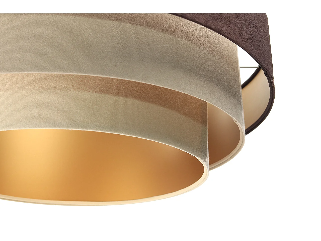 Lampa wisząca TRIO MIX brązowa/beżowa/złota