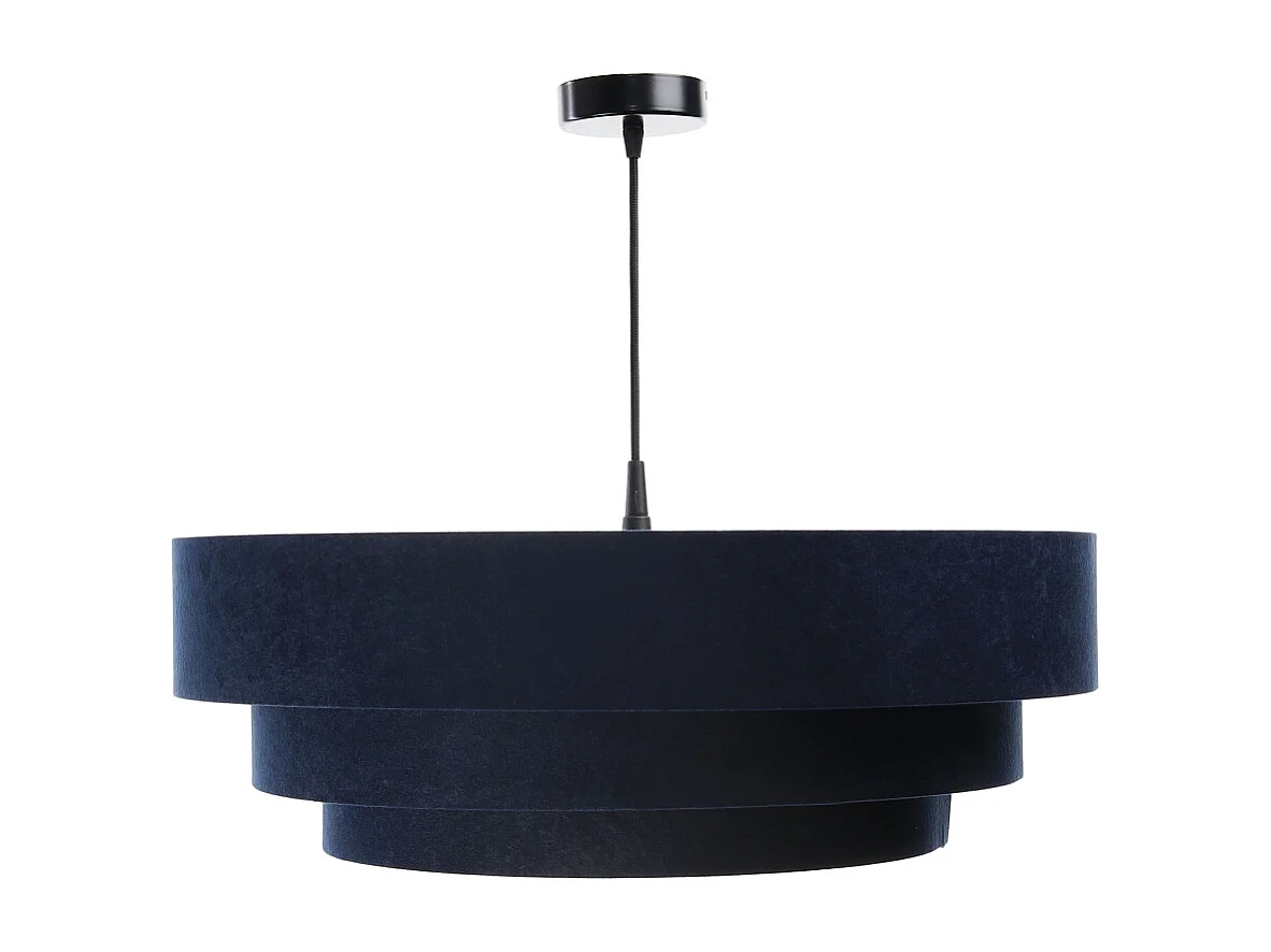 Lampa wisząca TRIO granatowa/złota