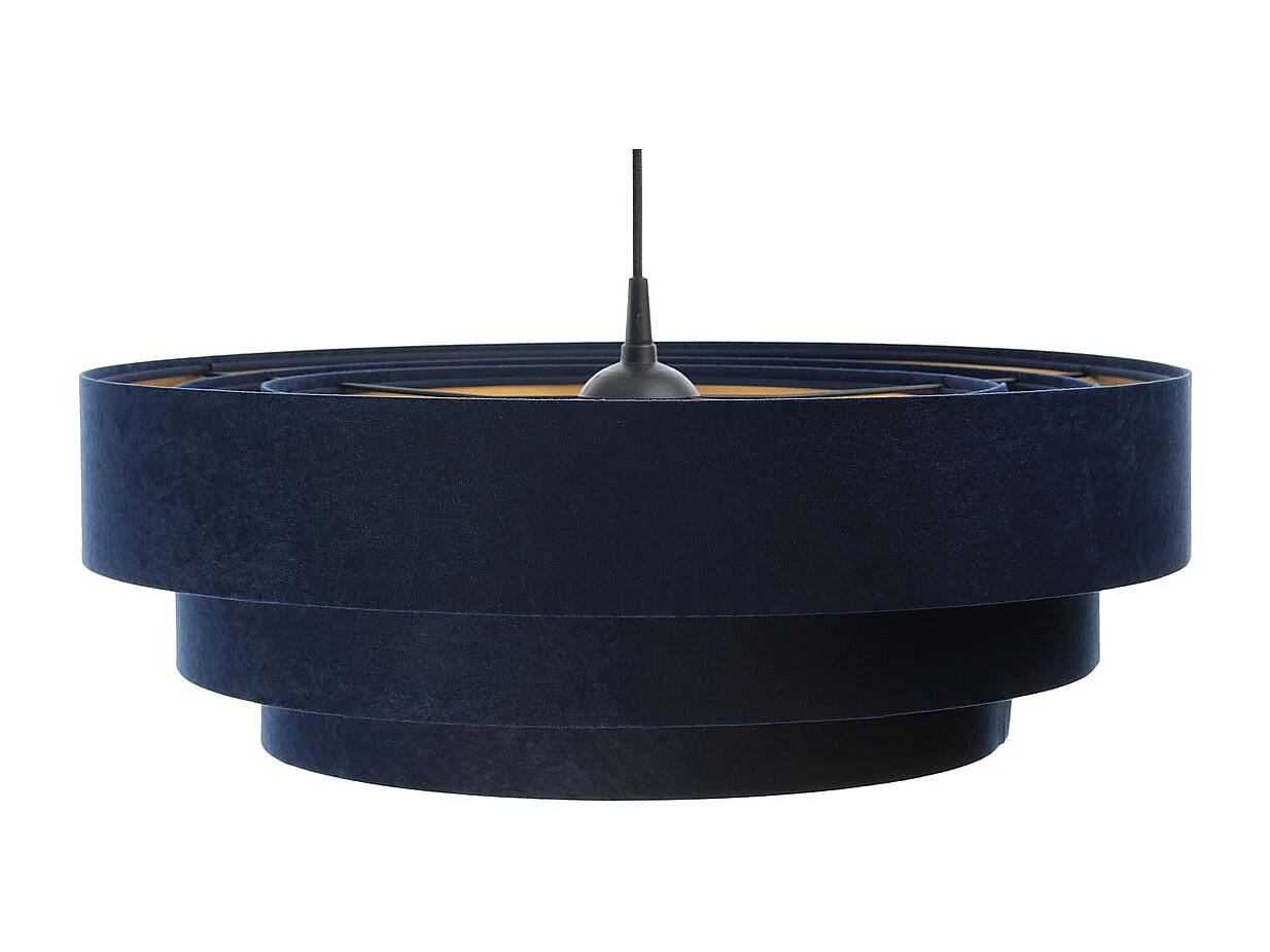 Lampa wisząca TRIO granatowa/złota