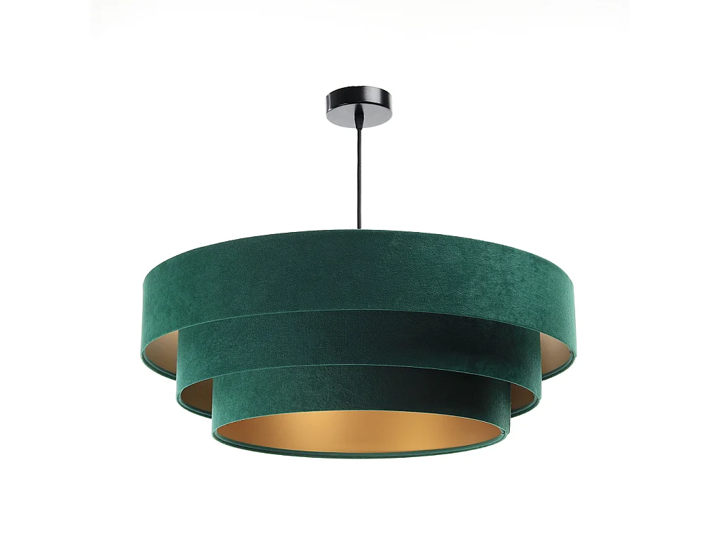 Lampa wisząca TRIO zielona/złota