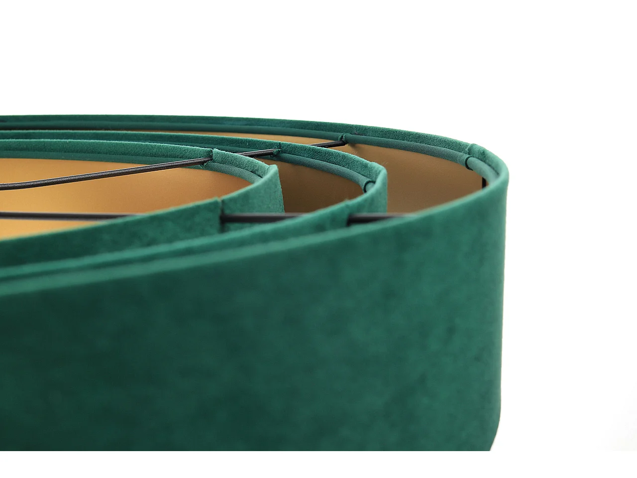 Lampa wisząca TRIO zielona/złota