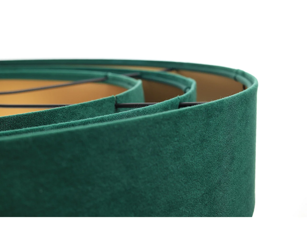 Lampa wisząca TRIO zielona/złota