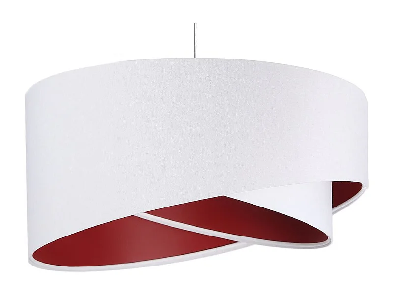 Lampa wisząca GEMSTONE WHITE biała/burgundowa