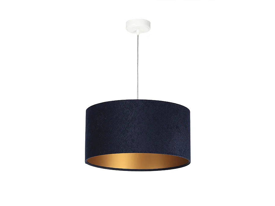 Lampa wisząca HOME 40 granatowa/złota