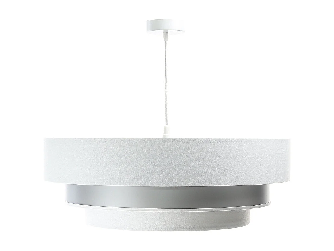 Lampa wisząca TRIO MIX biała/srebrna