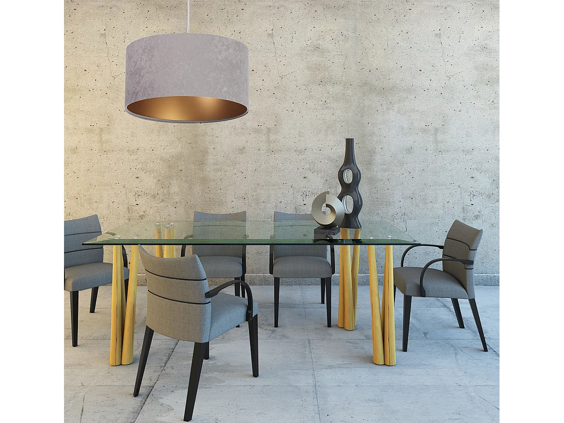 Lampa wisząca HOME 40 szara/złota