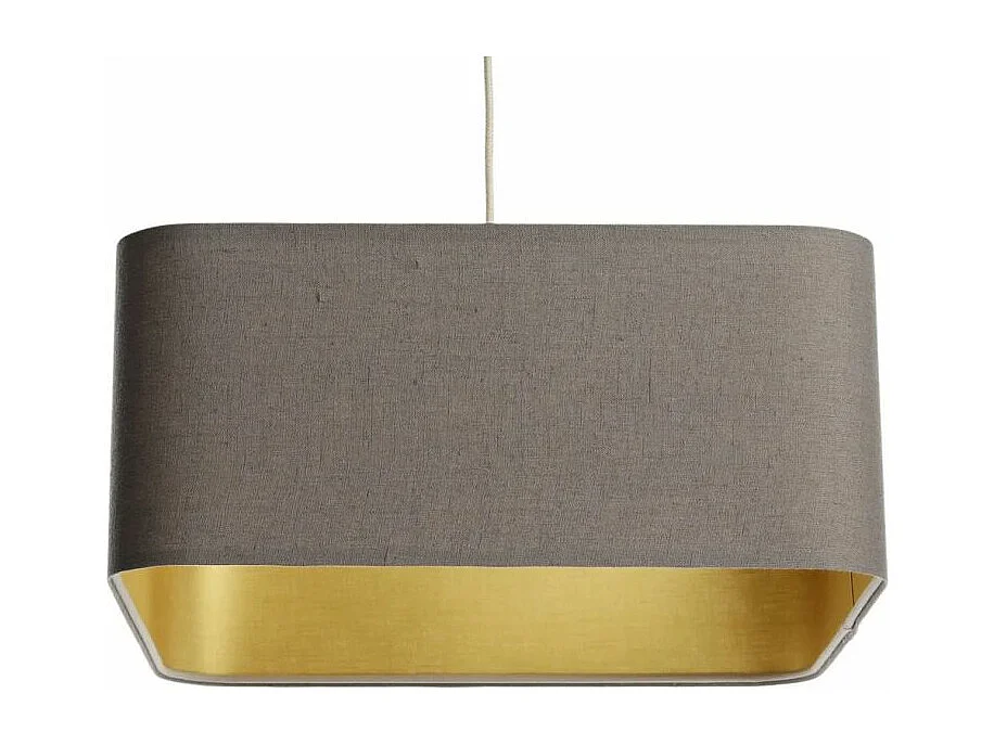 Lampa wisząca KWADRO LEN 002-40w25 beżowa/złota