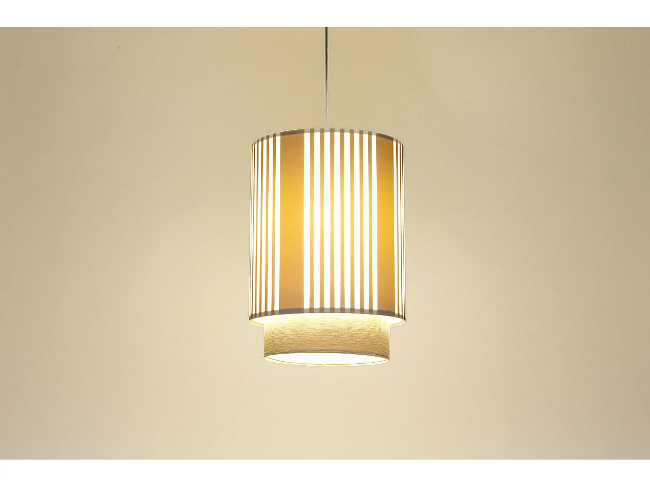 Lampa wisząca DUO LAMI LINE 25 kremowa