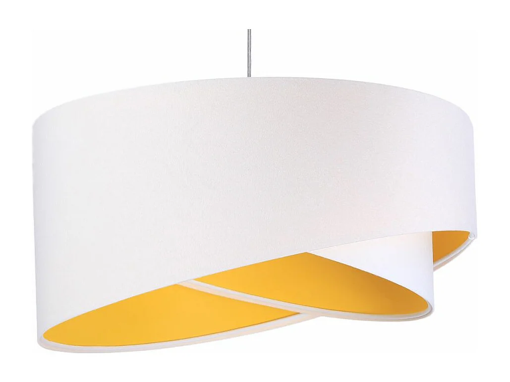 Lampa wisząca GEMSTONE WHITE biała/żółta