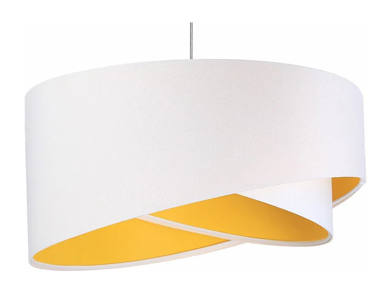 Lampa wisząca GEMSTONE WHITE biała/żółta