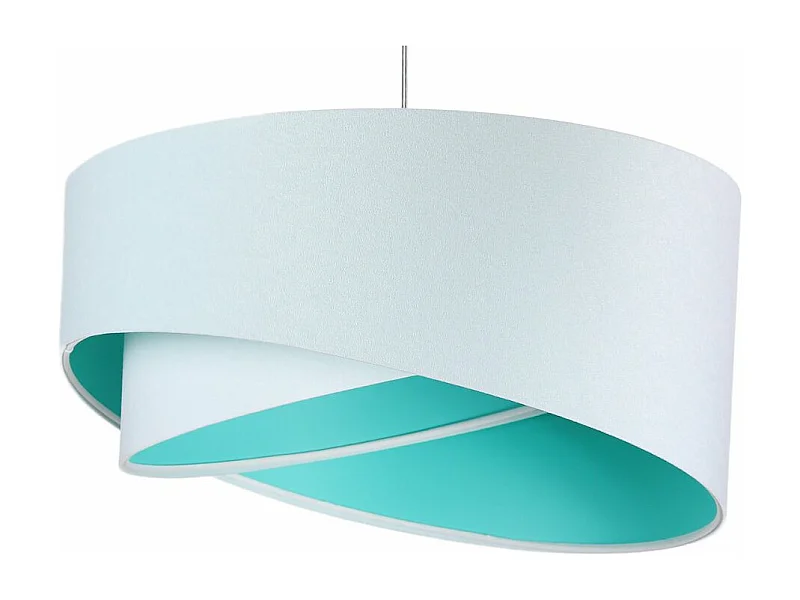 Lampa wisząca GEMSTONE WHITE biała/miętowa