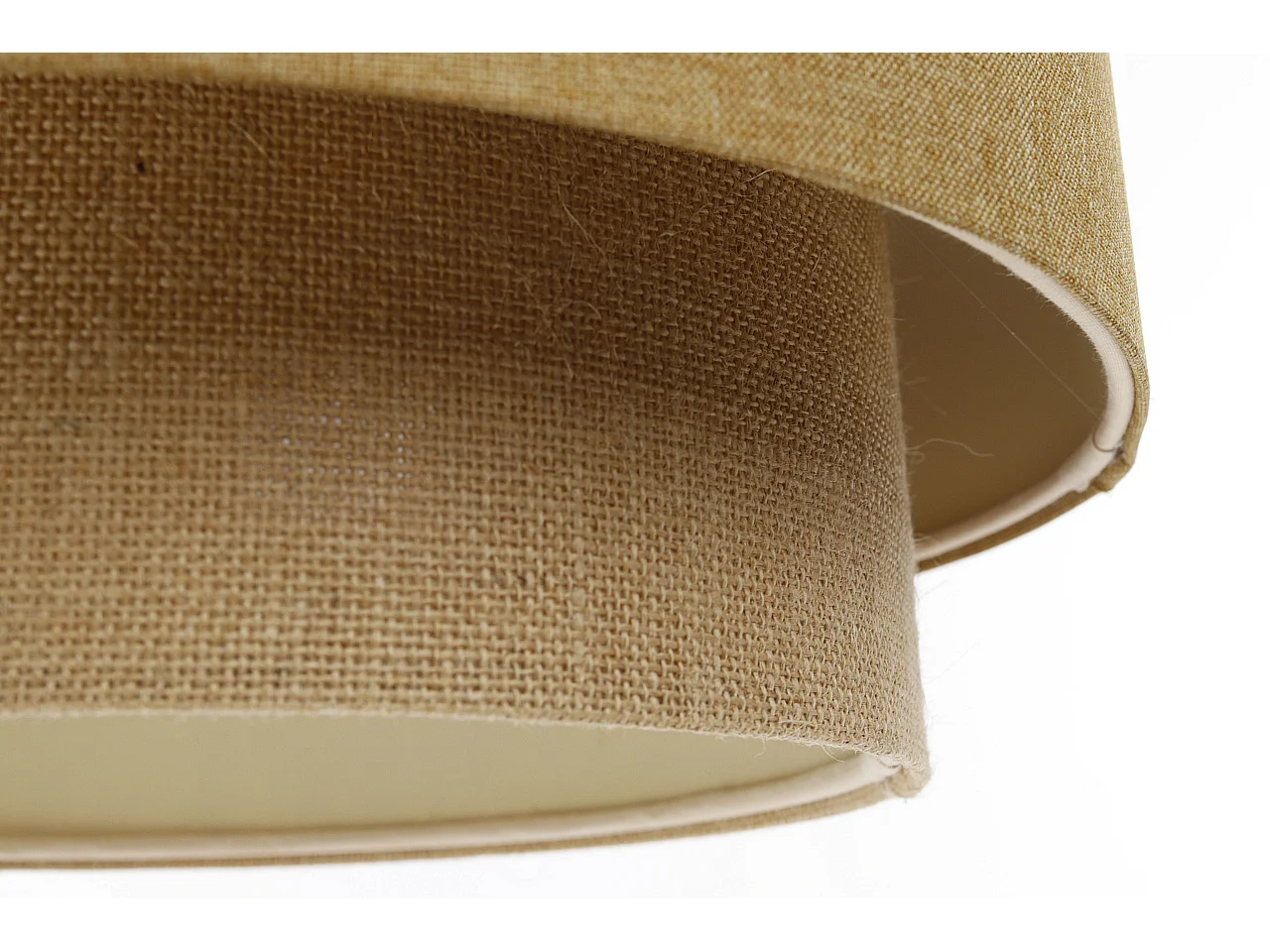 Lampa wisząca ERUTAN DOUBLE 60 żółta/beżowa