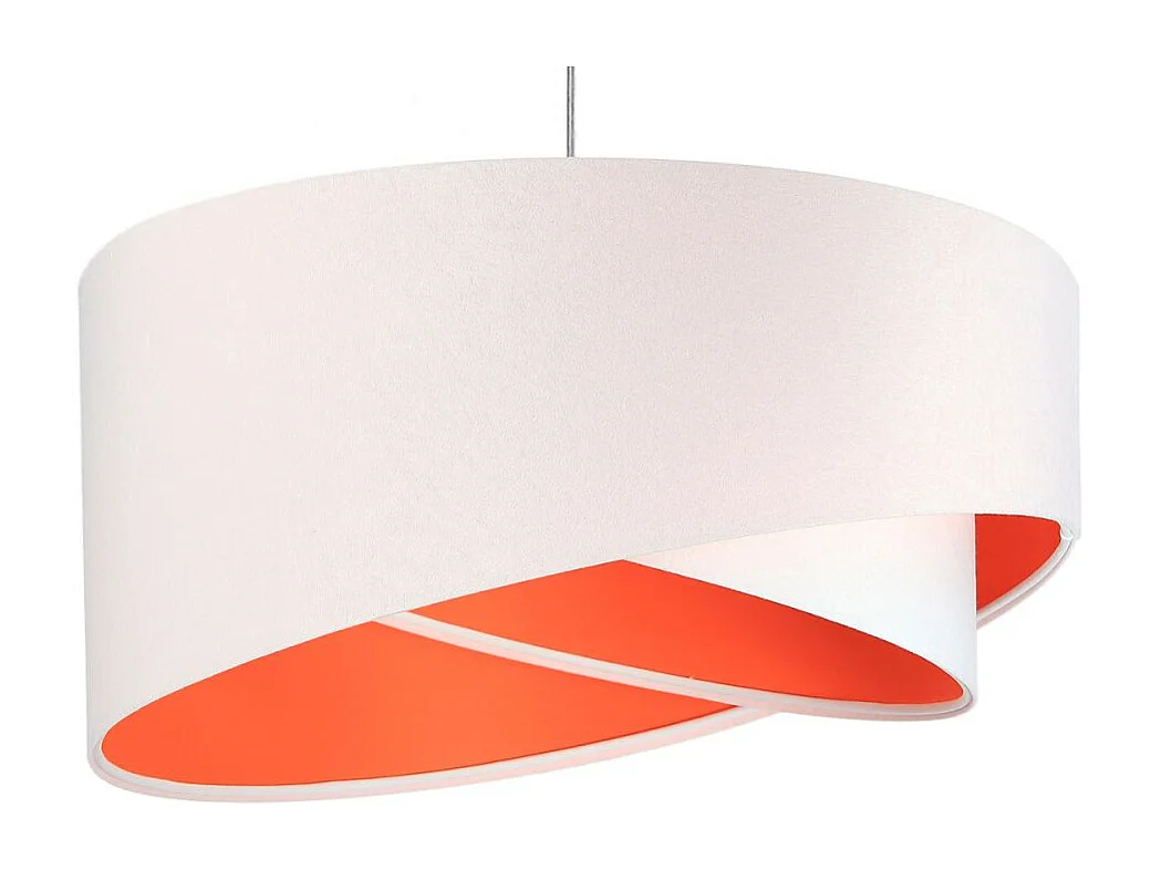 Lampa wisząca GEMSTONE WHITE biała/pomarańczowa