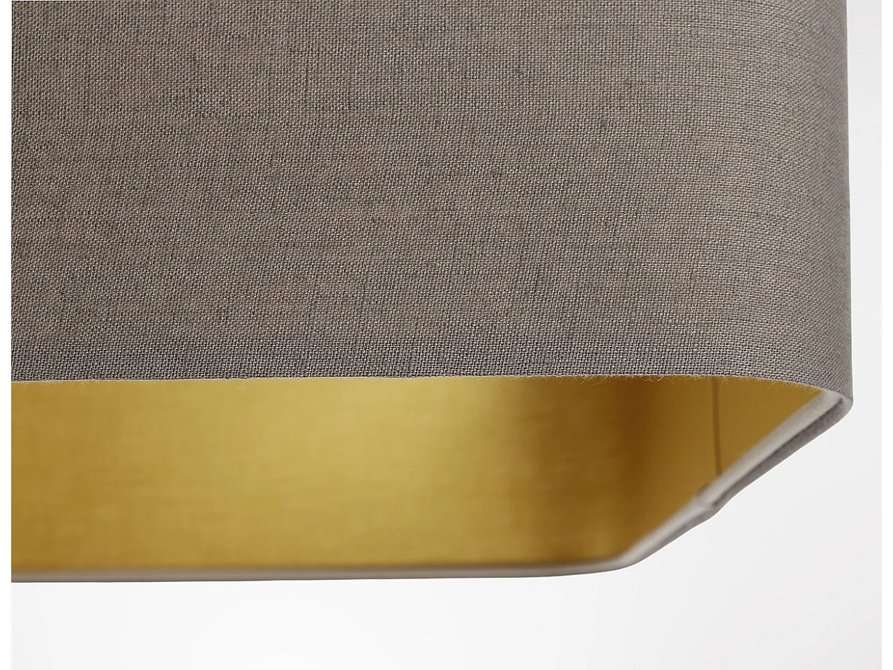 Lampa wisząca KWADRO LEN 002-40w20 beżowa/złota