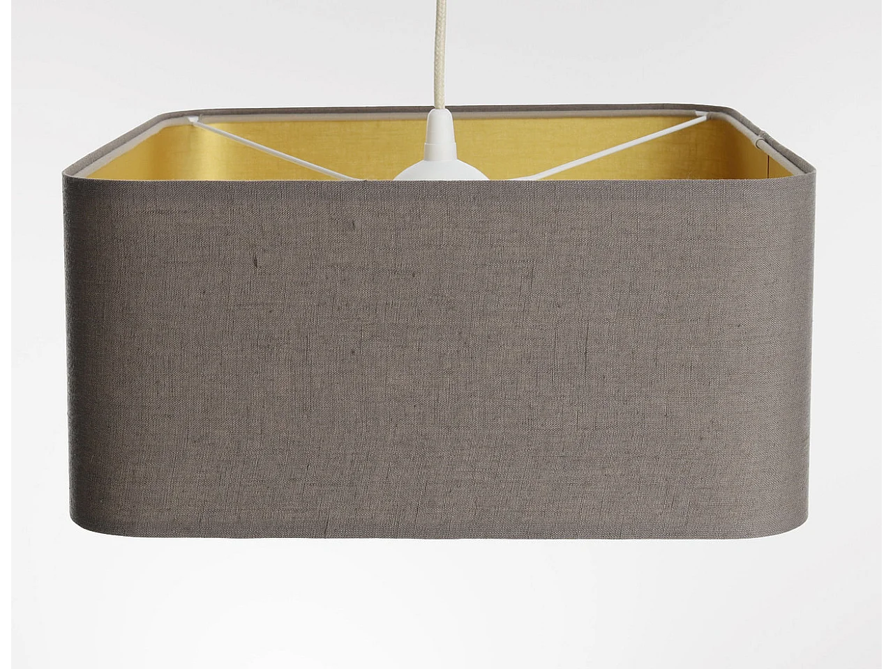 Lampa wisząca KWADRO LEN 002-40w20 beżowa/złota