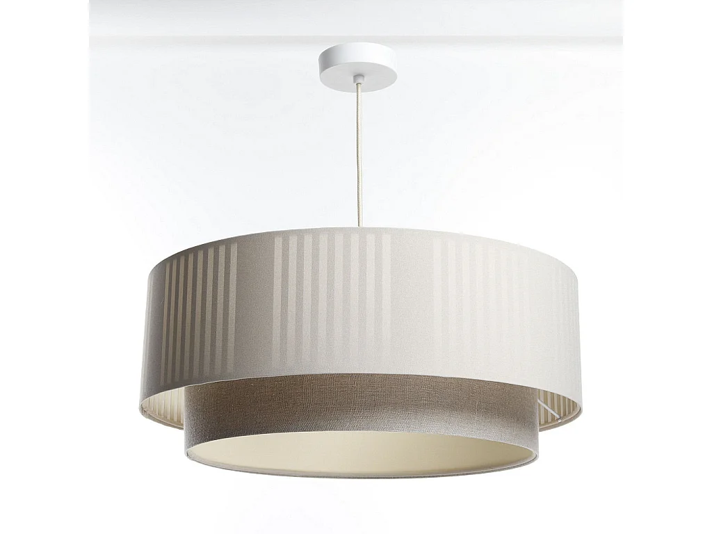 Lampa wisząca DUO LAMI LINE 50x20 kremowa/beżowa