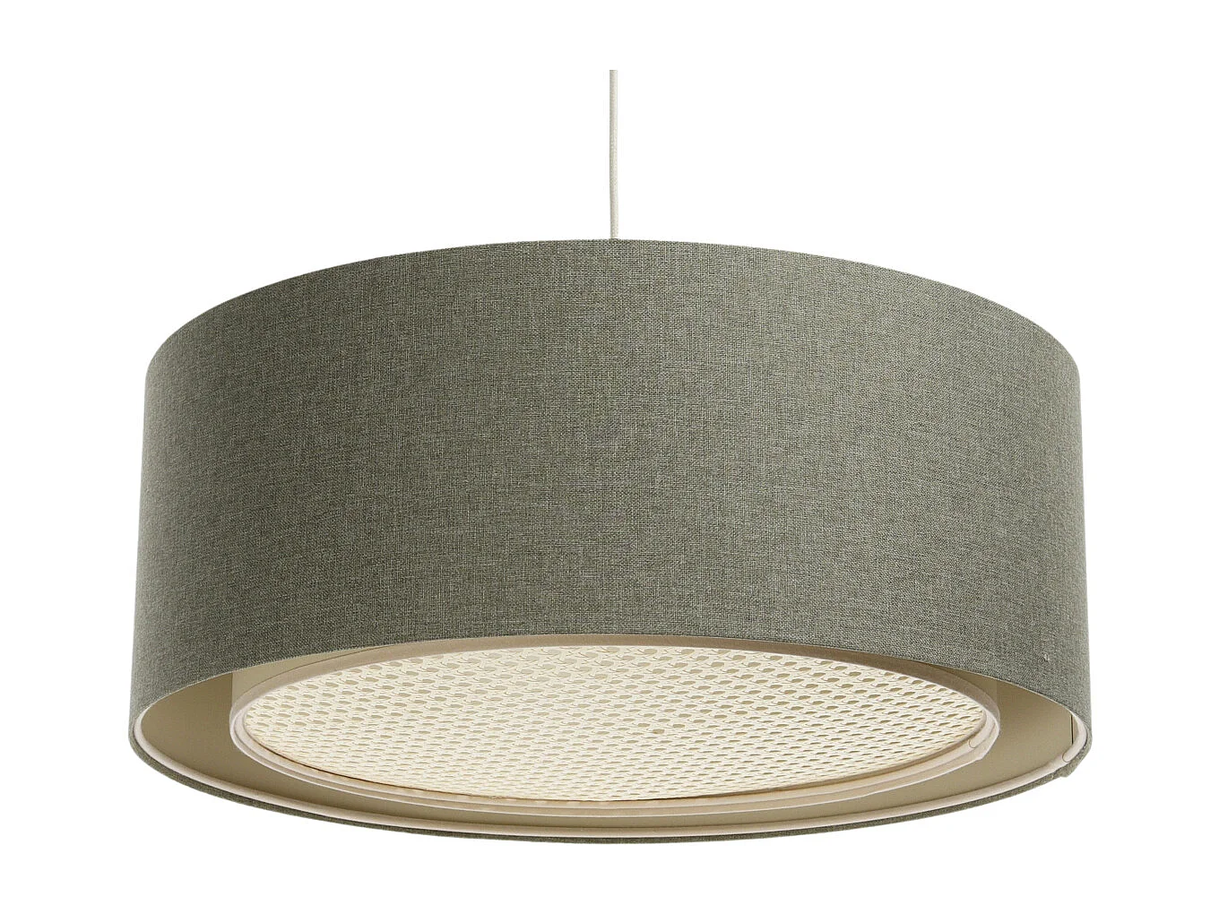 Lampa wisząca ERUTAN RATTAN 60 zielona