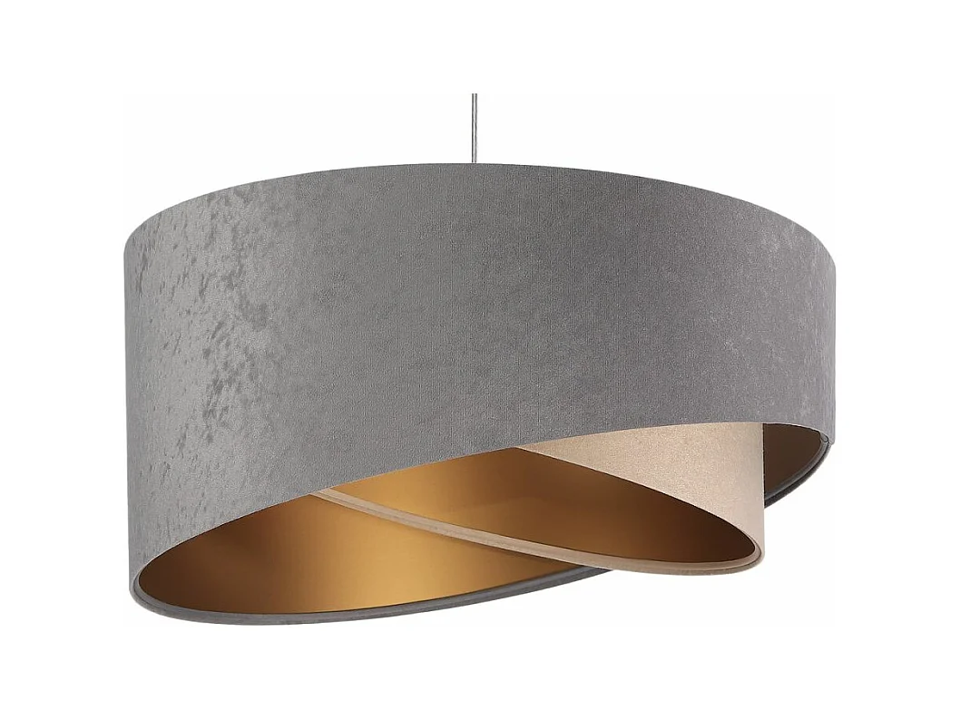 Lampa wisząca SILVERY szara/beżowa/złota