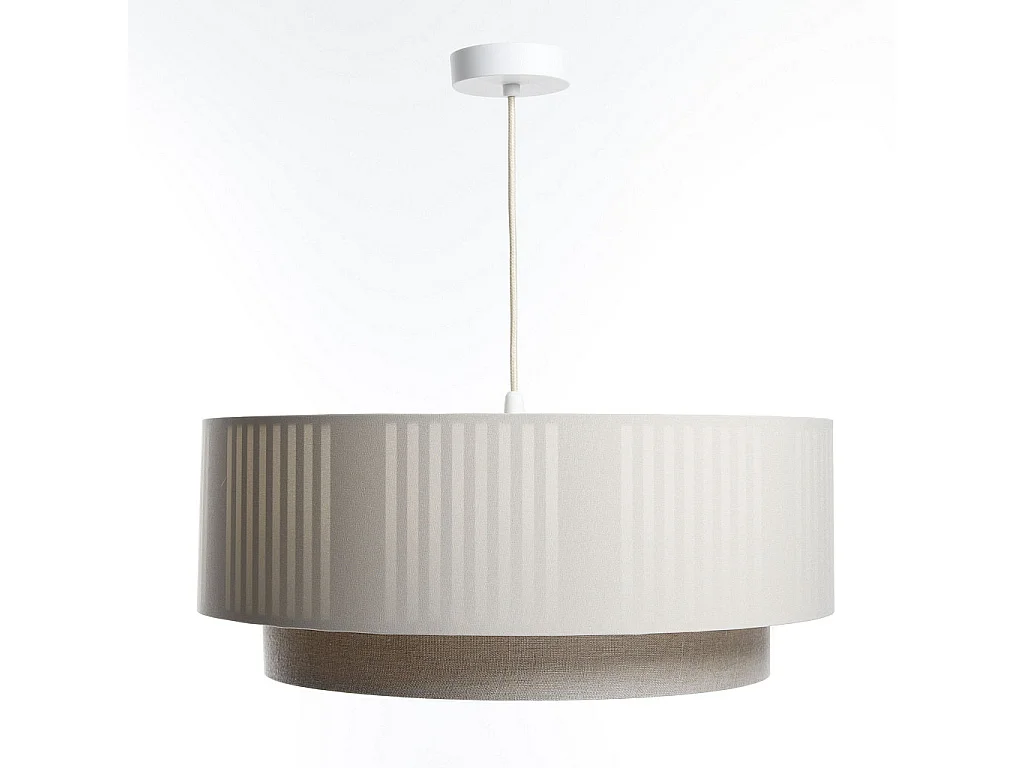 Lampa wisząca DUO LAMI LINE 60x25 kremowa/beżowa