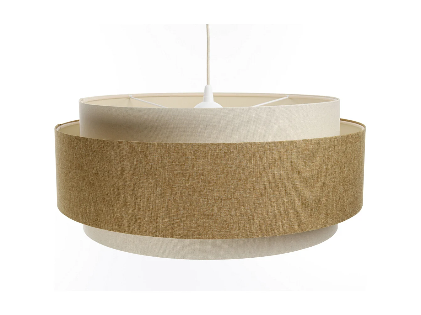 Lampa wisząca ERUTAN DUDU RATTAN kremowa/żółta