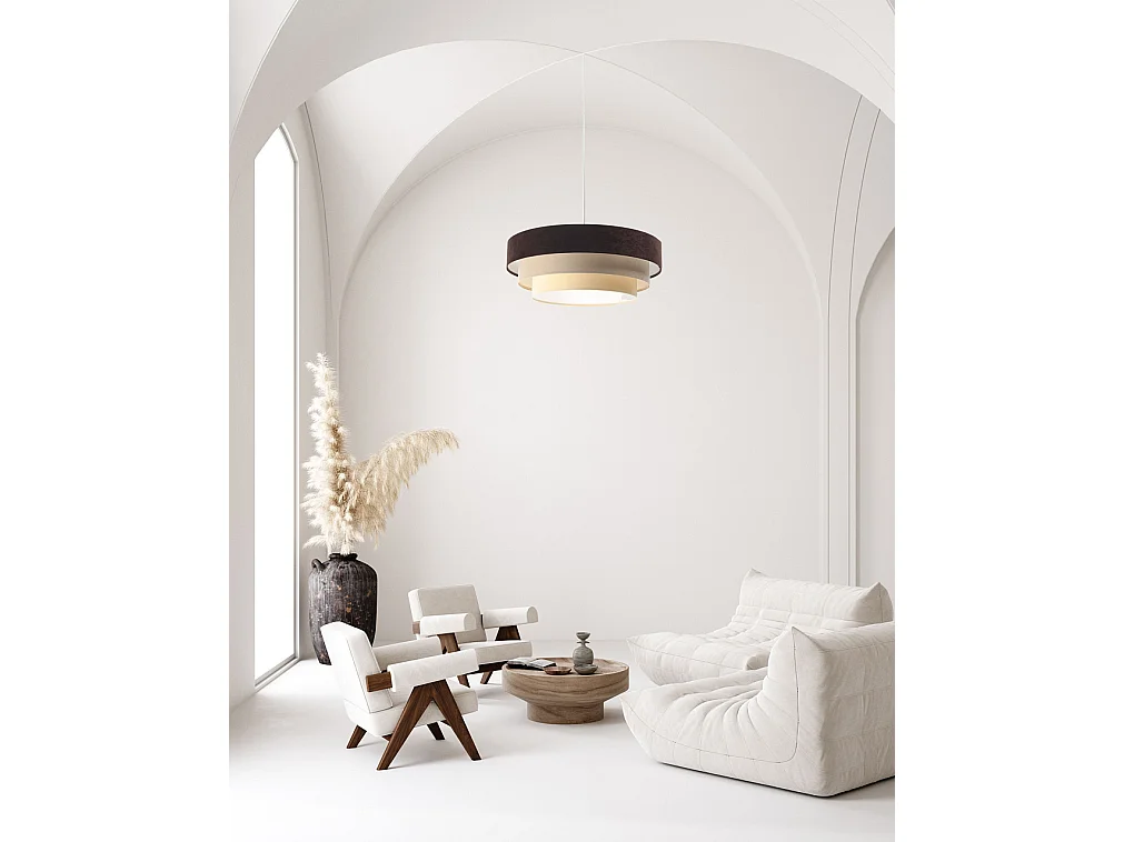 Lampa wisząca TRIO MIX brązowa/beżowa/biała