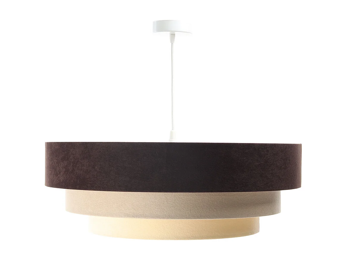 Lampa wisząca TRIO MIX brązowa/beżowa/biała