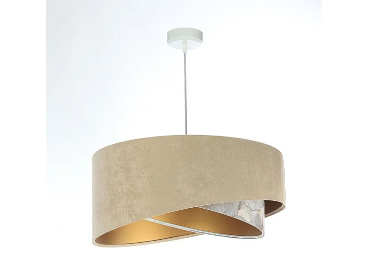 Lampa wisząca SAND FLOWER 1 beżowa/złota