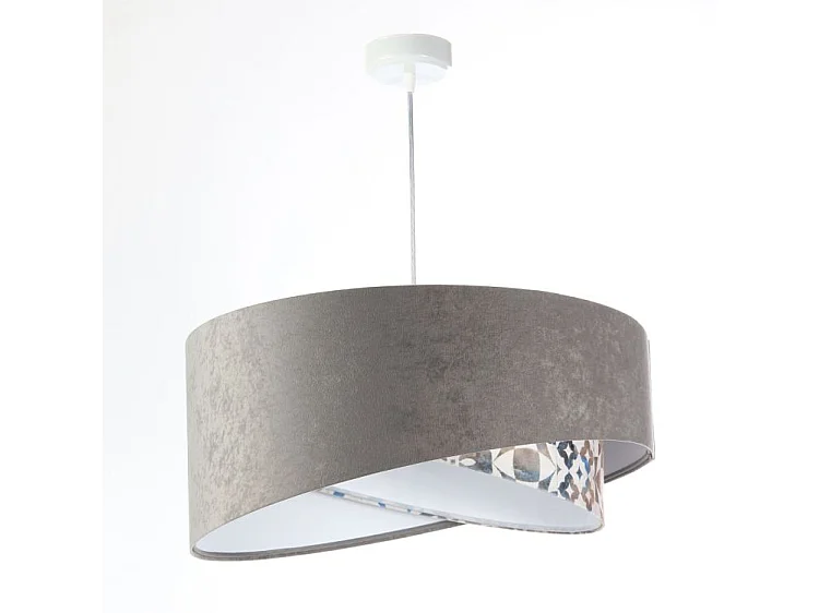 Lampa wisząca ASHES szara/biała