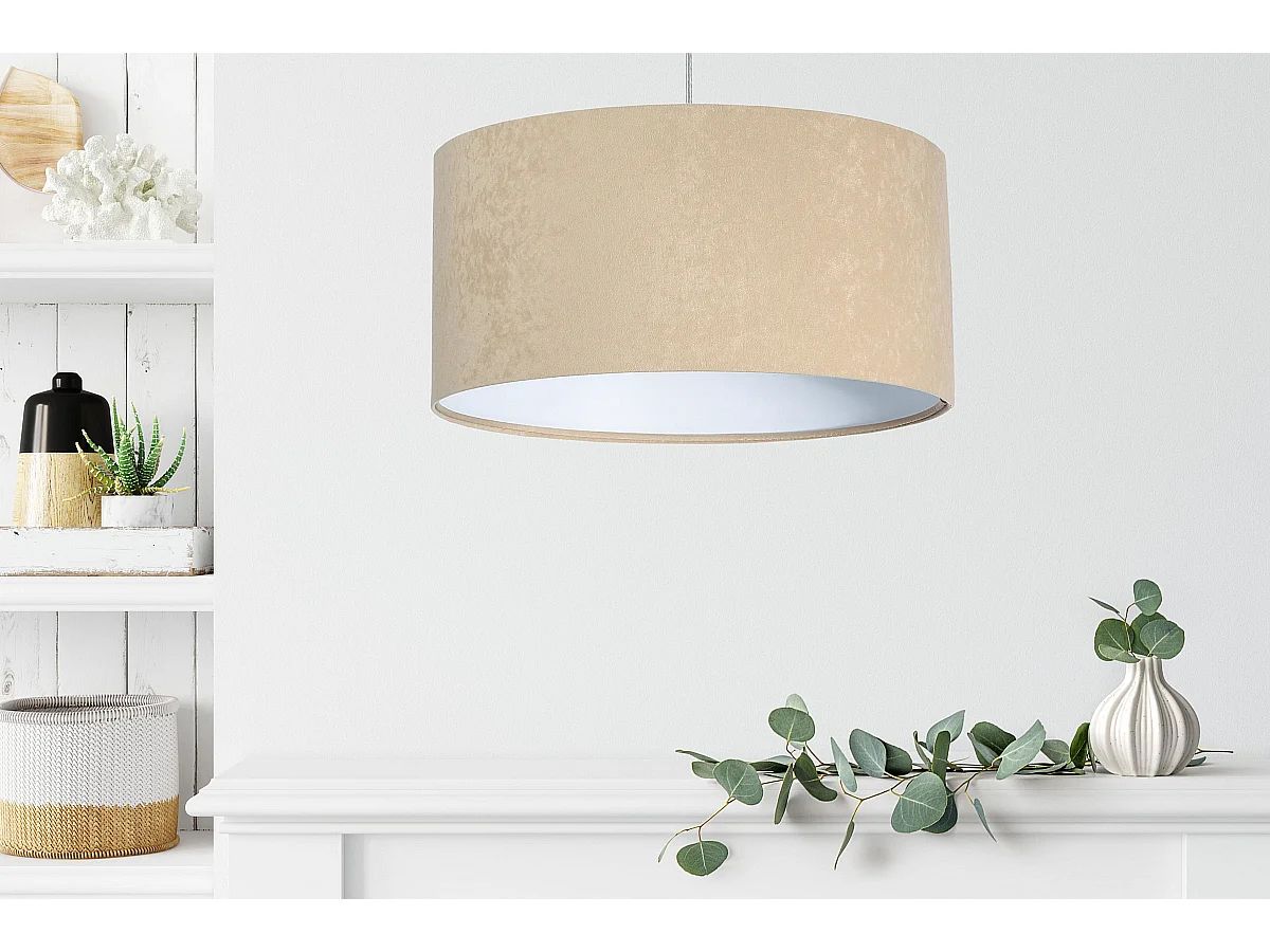 Lampa wisząca HOME 40 beżowa/biała