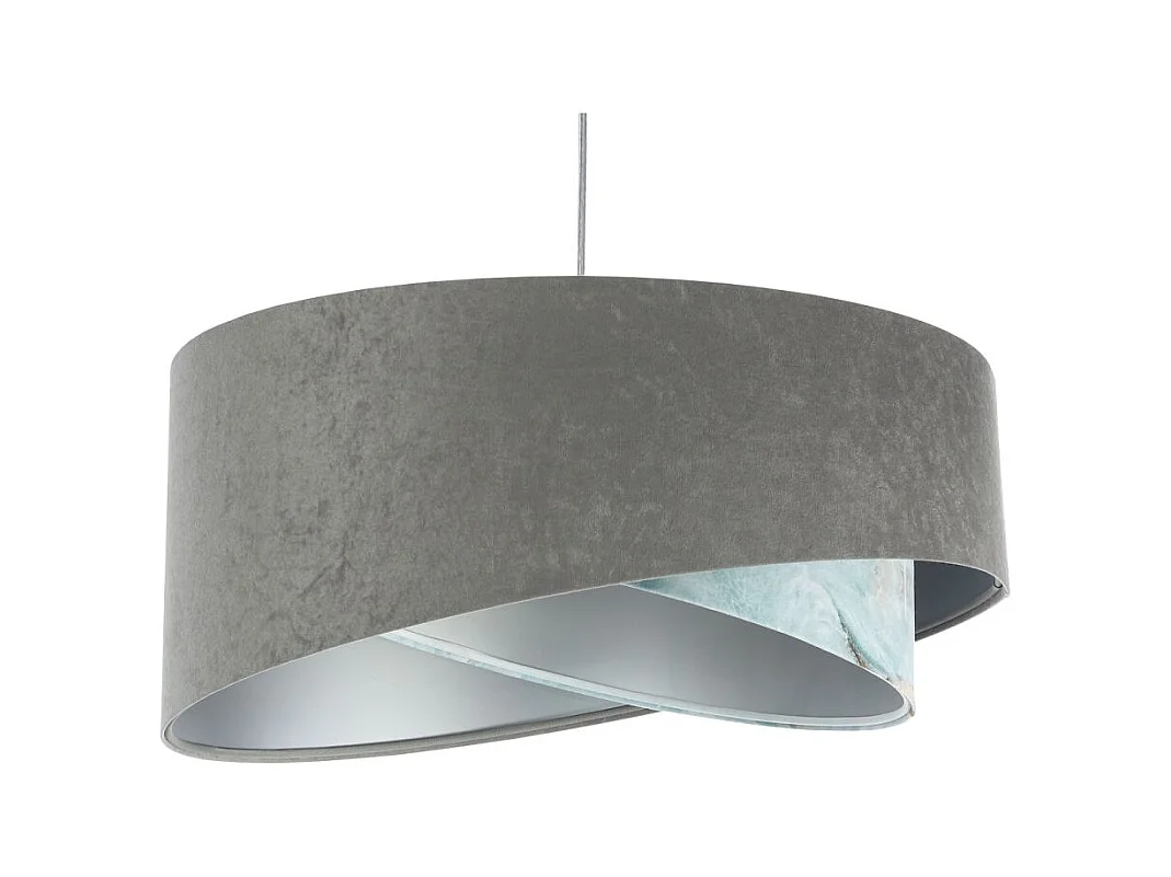 Lampa wisząca GRAY SEA szara/srebrna