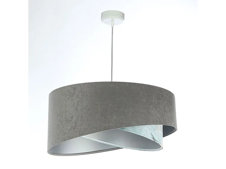 Lampa wisząca GRAY SEA szara/srebrna