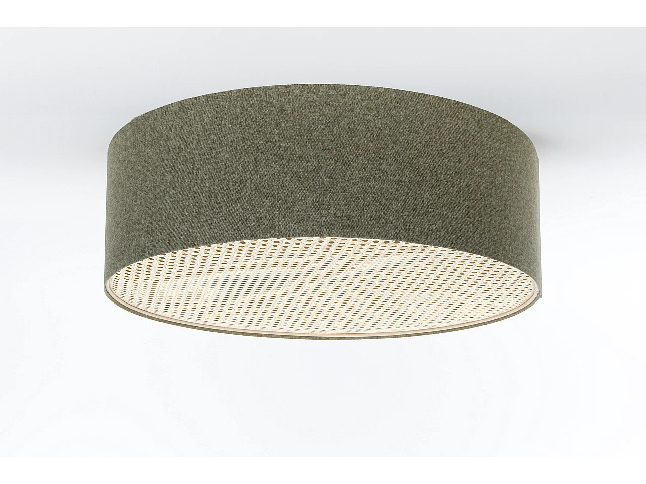 Plafon sufitowy ERUTAN RATTAN 60 zielony