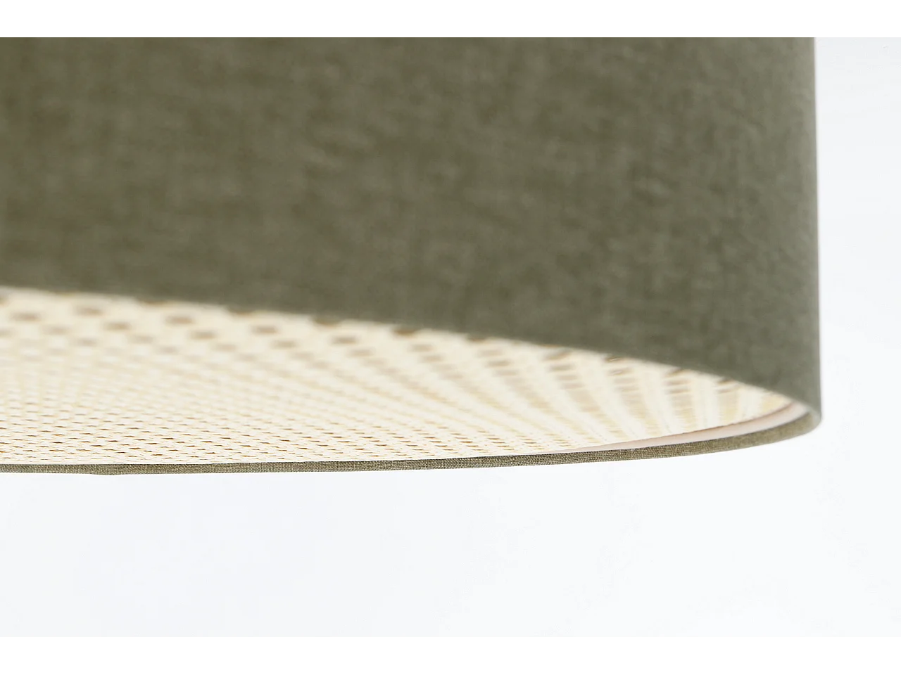 Plafon sufitowy ERUTAN RATTAN 60 zielony