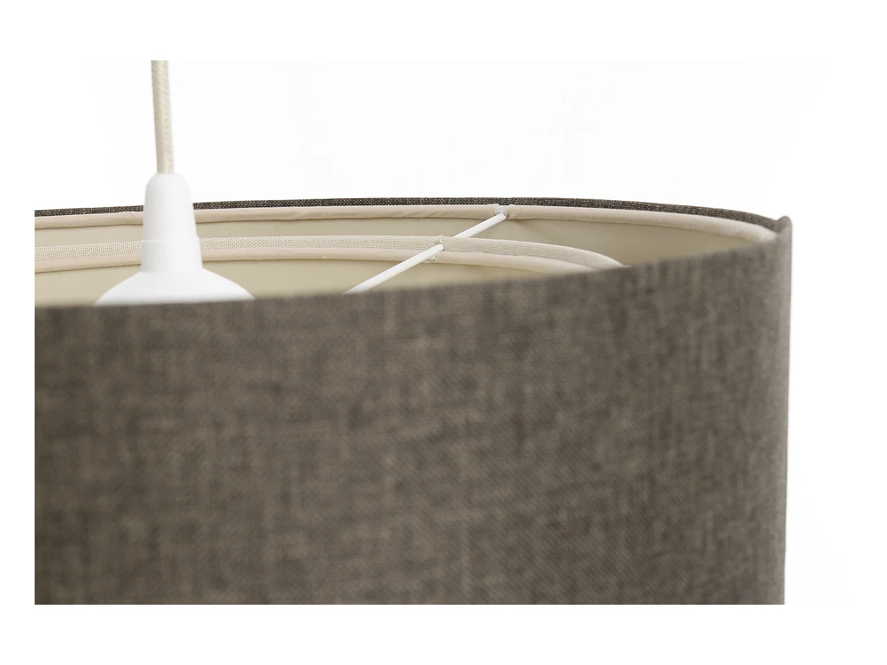 Suspension Duo avec diffuseur en rotin