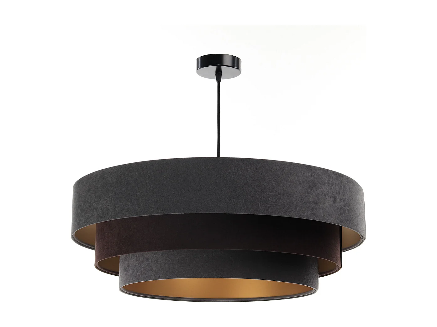 Lampa wisząca TRIO MIX grafitowa/brązowa/złota