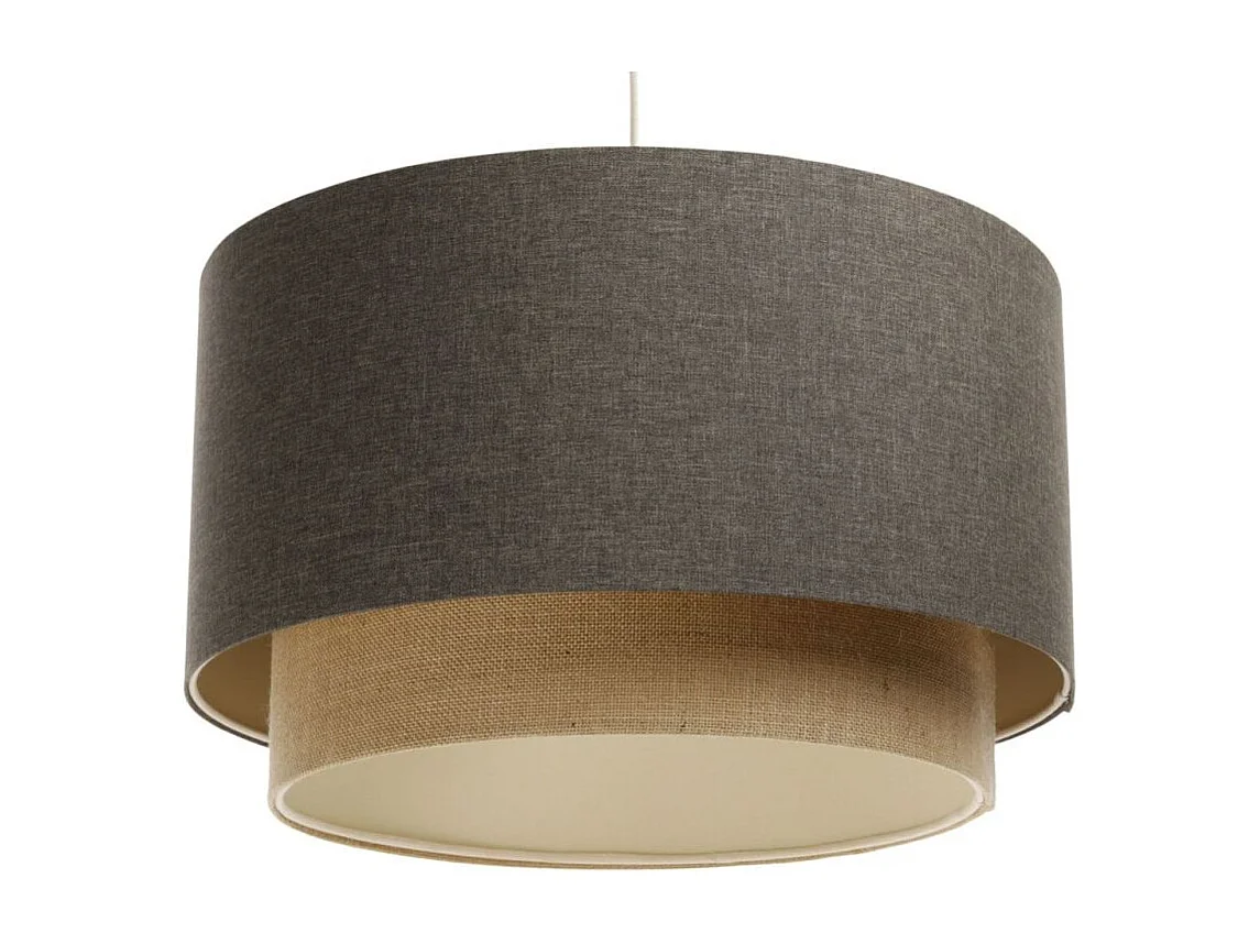 Lampa wisząca ERUTAN DOUBLE 60 szara/beżowa