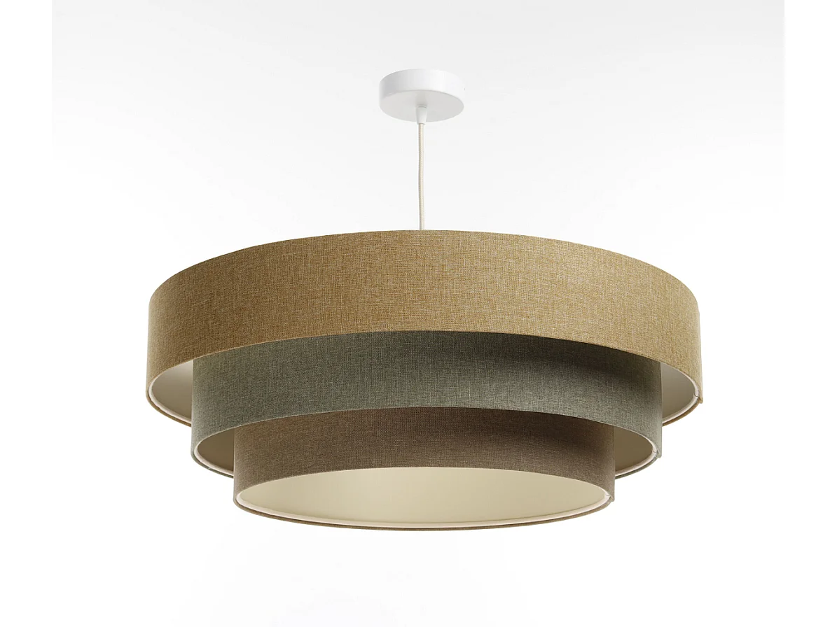 Lampa wisząca ERUTAN TRIPLE żółta/zielona/brązowa