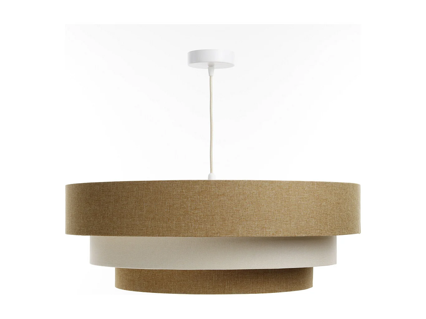 Lampa wisząca ERUTAN TRIPLE żółta/kremowa