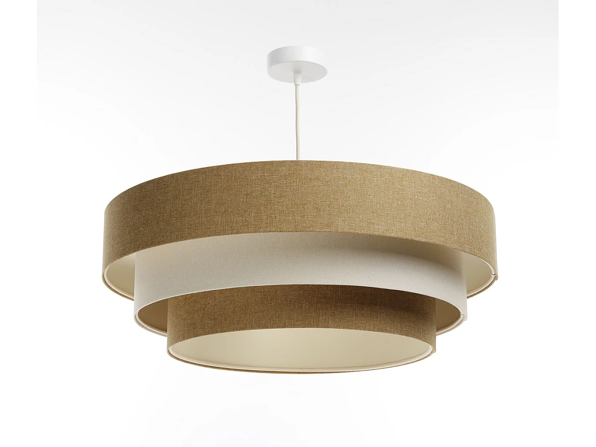 Lampa wisząca ERUTAN TRIPLE żółta/kremowa