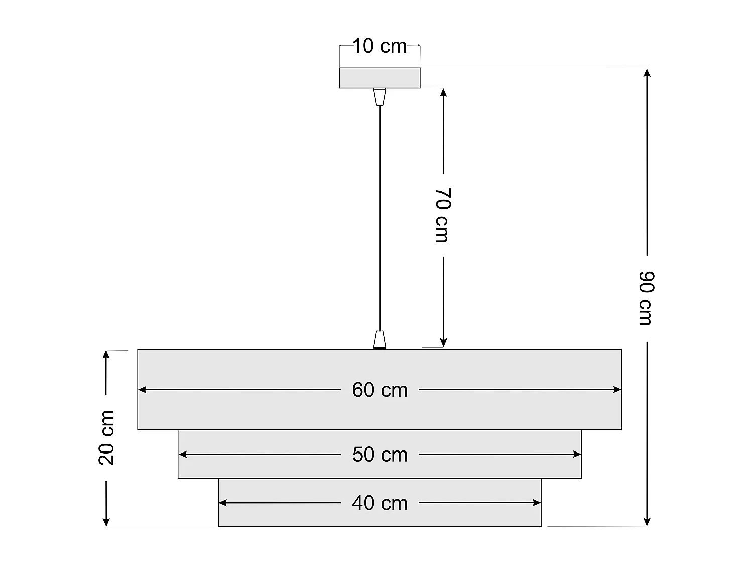 Lampa wisząca ERUTAN TRIPLE żółta/kremowa