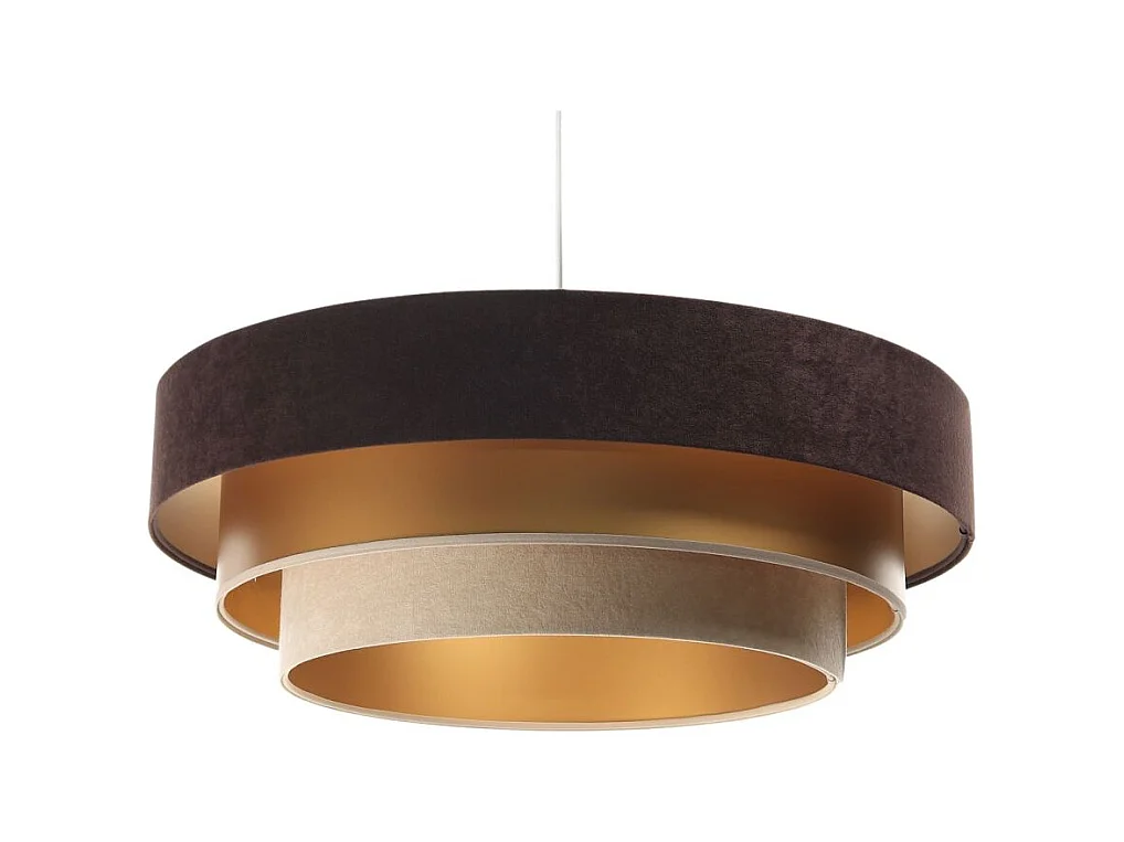 Lampa wisząca TRIO MIX brązowa/złota/beżowa