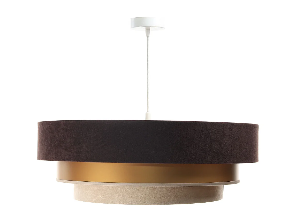 Lampa wisząca TRIO MIX brązowa/złota/beżowa