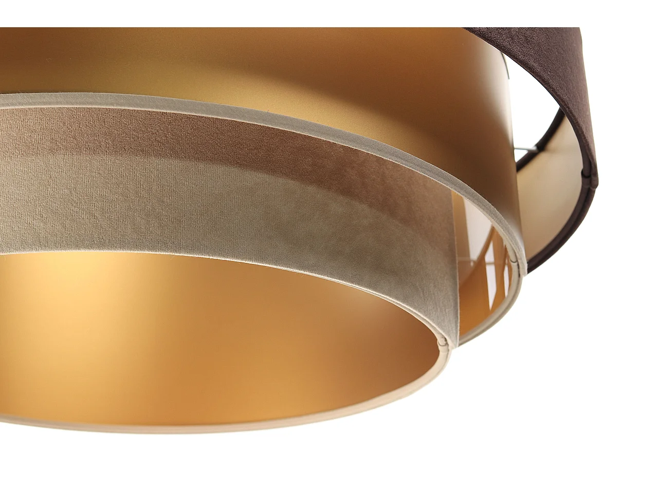 Lampa wisząca TRIO MIX brązowa/złota/beżowa