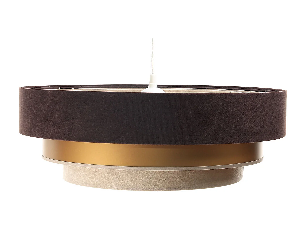 Lampa wisząca TRIO MIX brązowa/złota/beżowa