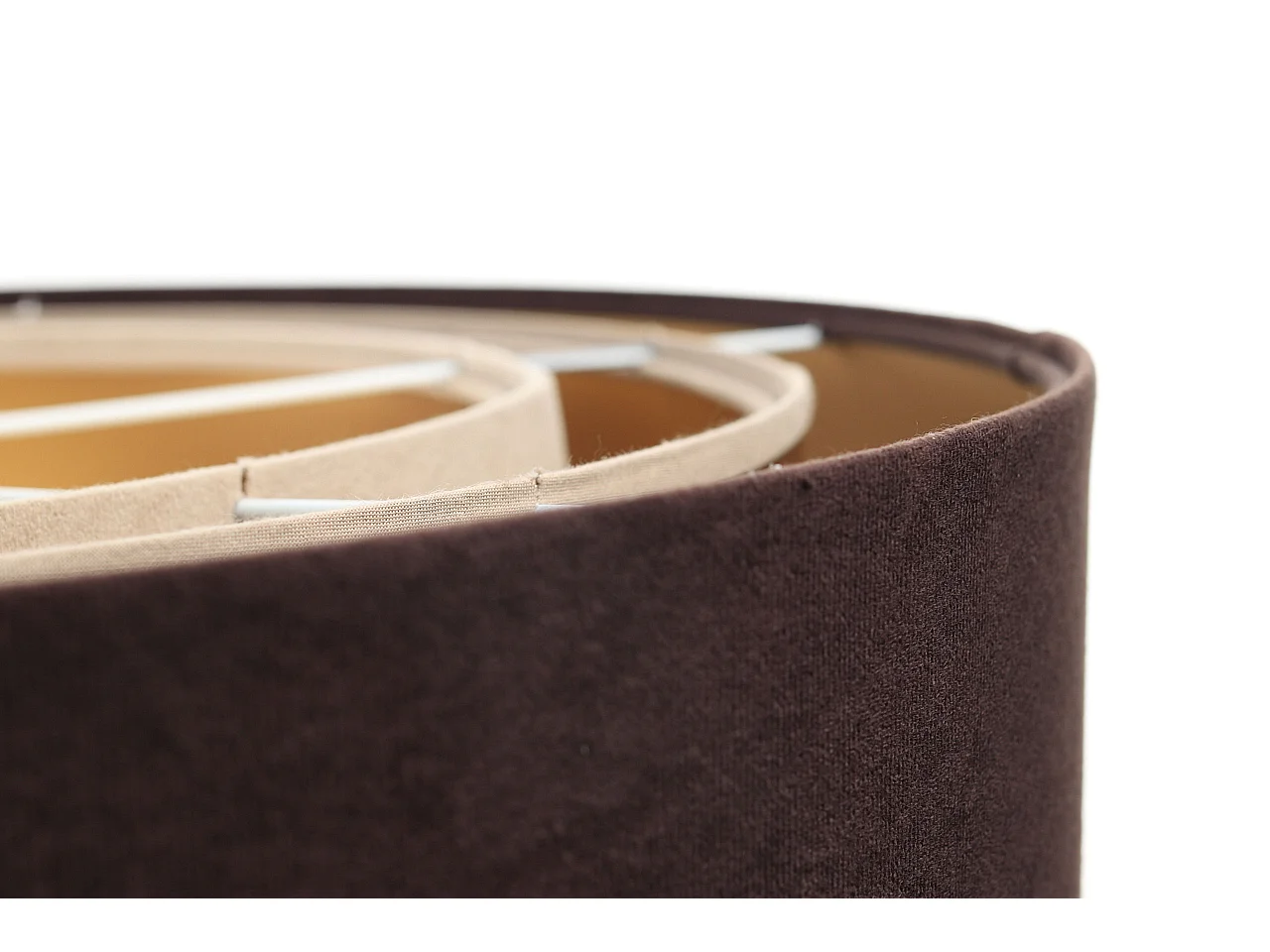 Lampa wisząca TRIO MIX brązowa/złota/beżowa