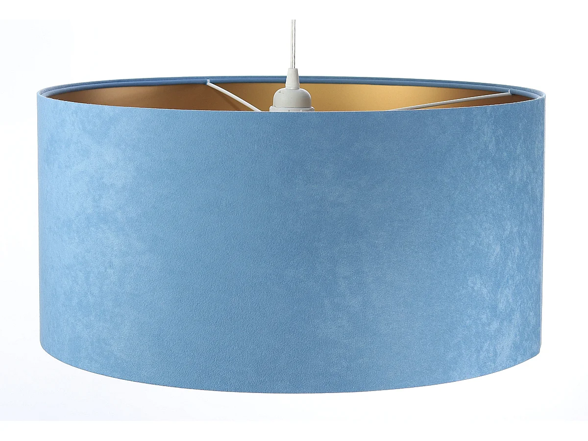 Lampa wisząca HOME 40 błękitna/złota
