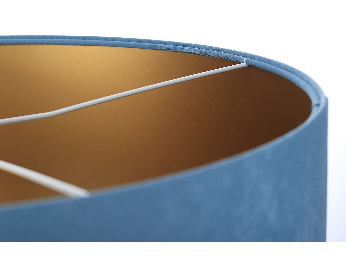 Lampa wisząca HOME 40 błękitna/złota