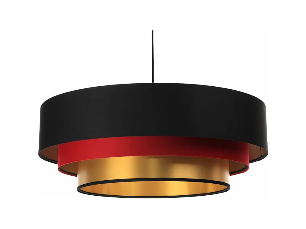 Lampa wisząca TRIO MIX czarna/czerwona/złota