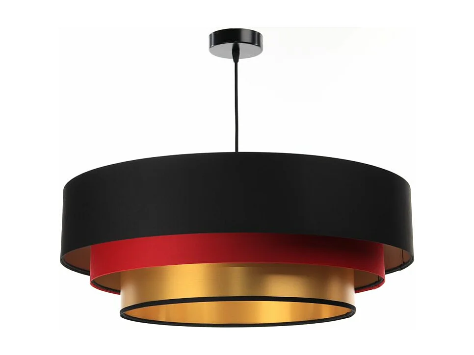 Lampa wisząca TRIO MIX czarna/czerwona/złota