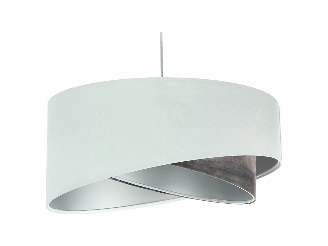 Lampa wisząca GRAY DUNE biała/srebrna